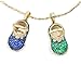 Emerald or Sapphire Gemstone Baby Shoe Charm