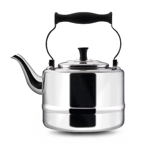 "Paula Deen Signature 2 Quart Traditional Polished Kettle, Stainless Steel" "Paula Deen Signature 2 Quart Traditional Polished Kettle, Stainless Steel"