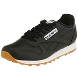 Reebok Mens Classic Leather Clean Trainer Black/White
