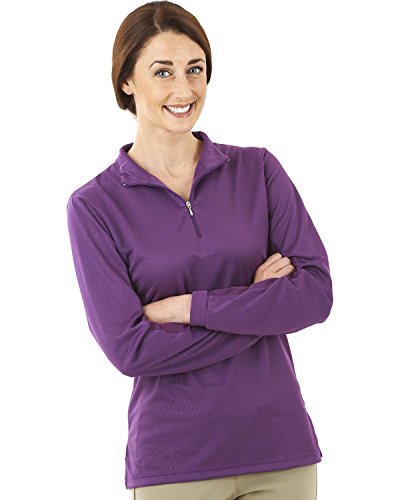 Ovation Women's Lds Cool-Rider Zip-Mock Shirt