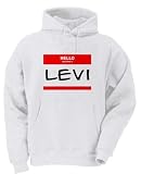 HELLO my name is LEVI Youth Hooded Sweatshirt (for Kids) in Various Colors