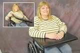 Lift Away Padded Wheelchair Tray - 16 to 18