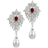 Elizabeth Taylor Inspired Faux Peregrina Pearl Earrings