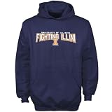 Illinois Fighting Illini Navy Blue Youth School Mascot Hoody Sweatshirt