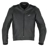 Alpinestars Interceptor Leather Motorcycle Jacket Black 58