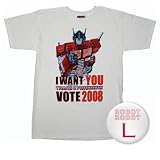 トランスフォーマー オプティマス・プライム I WANT YOU Tee／Transformers Optimus Vote T-Shirt 2008 ロボTシャツ L【並行輸入】イメージ