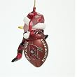 Tampa Bay Buccaneers NFL Striped Acrylic Snowman Ornament (3")