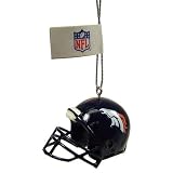 DENVER BRONCOS OFFICIAL LOGO MINI HELMET CHRISTMAS ORNAMENT 4-PACK
