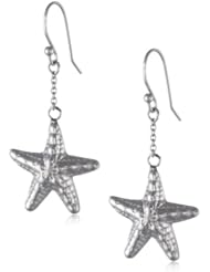 Starfish Stainless Steel Fish Hook Earrings