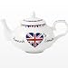 from bpb personalised patriotic with Funky Union flags, bone china teapot Model PMP0306I33