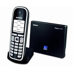 Gigaset C475 IP schnurloses VoIP-Telefon (beleuchtetes Display, Multiline Internet Telefon, Anrufbeantworter) schwarz