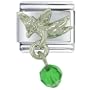 Buddhist Bracelet May Emerald Color Baby Angel Italian Charms