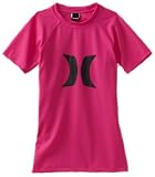 Hurley Girls 7-16 Horizon Rash Guard Short Sleeve Shirt