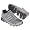 Silver/Black/Red