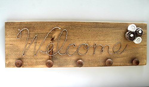Rustic Welcome Sign Coat Rack