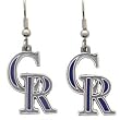 Set of 2 Colorado Rockies Dangle Earrings - MLB Baseball Fan Shop Sports Team Merchandise
