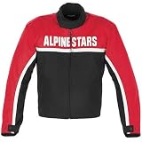 Alpinestars T-Barcelona Men's Textile Street Racing Motorcycle Jacket - Color: Red, Size: Medium