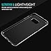 Galaxy S7 Edge Case - MoKo Advanced Halo Series Back Cover with TPU Cushion Technology Corners + Clear Panel for Galaxy S7 Edge 5.5