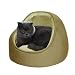 JLA Pets Hooded Snuggler 17-Inch Cat Bed, Sand