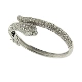 Dazzling CZ Snake Bangle Bracelet