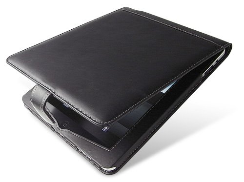 PDAIR レザーケース for iPad 縦開きタイプ(ブラック) PALCIPADF/BL