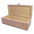 Holz-Schatulle, Holzkiste, Kassette, Box, Kiefer unbehandelt