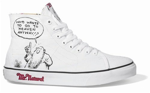 Vans Skateboard Shoes Sk8-Hi Deconstruct R. Crumb - Mr. Natural - Size 11.5