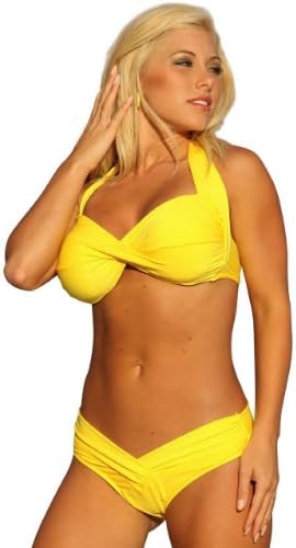 Ujena Limonita Shaper Sexy Yellow Bikini Swimsuit