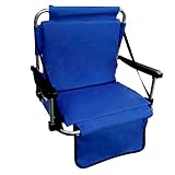Blue Stadium Chair with Back