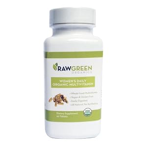Raw Green Organics Women's Daily Organic Multivitamin, 0.25 Pound