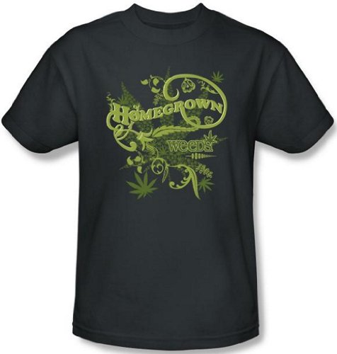 Weed T-shirt Home Grown Marijuana Weeds-medium