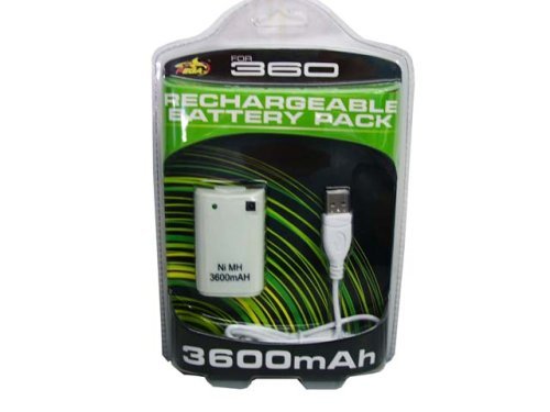 Xbox 360 3600mAh Rechargeable Recharge Cable