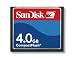 SanDisk Carte CompactFlash (CF) - Carte Memoire Flash - 4 Go