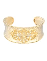 18k Gold Over Sterling Silver Enchanted Dreams Cuff Bracelet