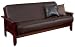 Loft New York Faux Leather Futon Cover, full size in chocolate
