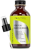 Fractionated Coconut Oil with Rose Hip + Tamanu + Jojoba + Grapeseed + Sea Buckthorn - 6 Pure Oils (no fillers) for Stretch Marks, Scars & Cellulite - Also for Dry Skin on Hands, Cuticle, Feet - 4 oz