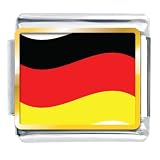 Germany Flag Italian Charms Bracelet Link