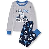 THE CHILDREN'S PLACE(ザ・チルドレンズプレイス) ロングスリーブトップ&プリントパンツパジャマセット スリープウェア 6歳【並行輸入】