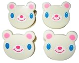 Animal Face Clips by Crem Cream (Japan) - White Bear