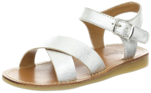 Cole Haan Sandals Cole Haan Kids Apple Crisscross Sandal (Toddler/Little Kid),Silver,11 M US Little Kid