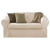 Maytex Piped Twill 2-Piece Slipcover Sofa