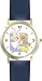 Angel with Bugle No.3 - Cherub, Angel or Cupid Theme - WATCHBUDDY&reg; DELUXE TWO-TONE THEME WATCH - Arabic Numbers - Blue Leather Strap-Size-Large ( Men's Size or Jumbo Women's Size )