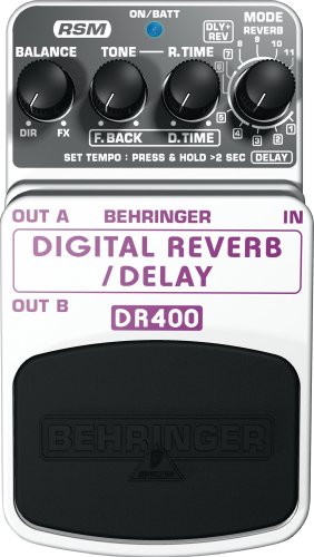 Behringer DR400 Digital Reverb/Delay Digital Stereo Reverb/Delay Effects Pedal 41v6BNTcSbL Behringer DR400 Digital Reverb/Delay Digital Stereo Reverb/Delay Effects Pedal