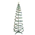 100LT SPIRAL TINSEL TREE, GREEN - 6'