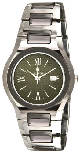 Croton Mens CR307925 Watch Stainless Steel/Black