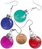 Christmas Transparent Ornament Earring