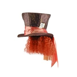 Alice in Wonderland Mad Hatter Hat with Hair, Disney