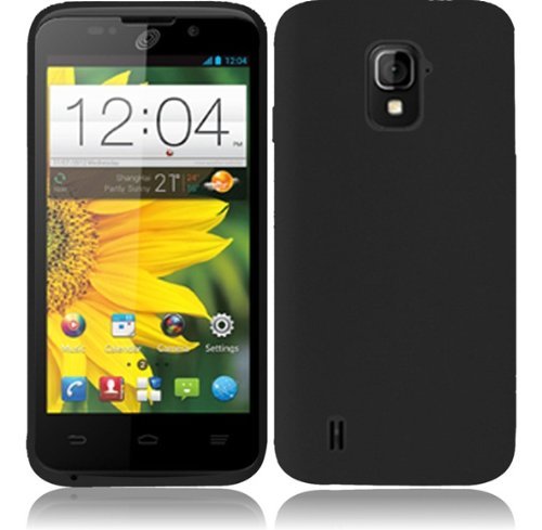 For ZTE Majesty Z796C Silicone Jelly Skin Cover Case (Black)