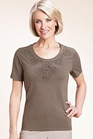 Classic Collection Pure Cotton Embroidered Textured Top