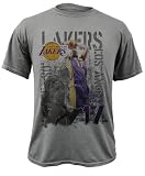 Andrew Bynum Los Angeles Lakers Titanium Caged Player Soft Hand Pigment-Dyed Premium T-Shirt